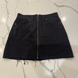 Madewell Charcoal Mini Skirt